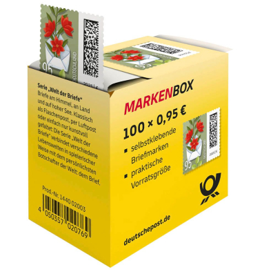 Porto ab 2025: Deutsche Post 0,95 € Briefmarken Blumenbrief selbstklebend