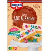 Dekor ABC & Zahlen Dekor