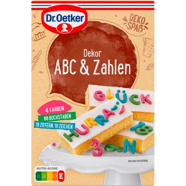 4000521042240 - Dekor ABC & Zahlen Dekor 4000521042240 58 Gramm
