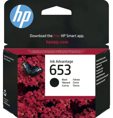 Tintenpatrone 653, für HP Drucker, ca. 360 Seiten, schwarz