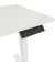 Schreibtisch E-StarterTech, höhenverstellbar, 725-1145cm (H), 120x60cm (BxT), rechteckig, weiß / weiß