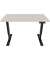 Schreibtisch E-StarterTech, h&ouml;henverstellbar, 72,5-114,5cm (H), 120x60cm (BxT), rechteckig, lichtgrau / schwarz