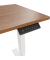 Schreibtisch E-StarterTech, h&ouml;henverstellbar, 72,5-114,5cm (H), 120x60cm (BxT), rechteckig, nussbaum / wei&szlig;