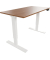 Schreibtisch E-StarterTech, h&ouml;henverstellbar, 72,5-114,5cm (H), 120x60cm (BxT), rechteckig, nussbaum / wei&szlig;