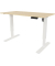 Schreibtisch E-StarterTech, h&ouml;henverstellbar, 72,5-114,5cm (H), 120x60cm (BxT), rechteckig, ahorn / wei&szlig;