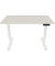 Schreibtisch E-StarterTech, elektrisch höhenverstellbar, 725-1145cm (H), 140x60cm (BxT), rechteckig, lichtgrau / weiß