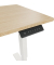 Schreibtisch E-StarterTech, elektrisch höhenverstellbar, 725-1145cm (H), 140x60cm (BxT), rechteckig, eiche / weiß