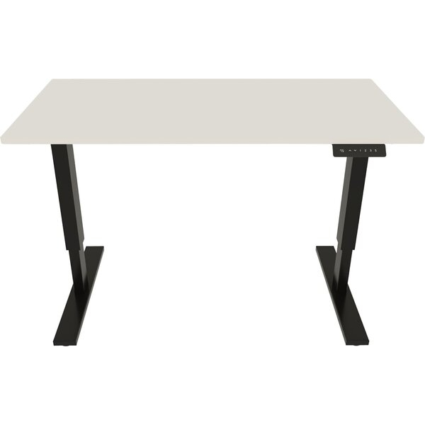 0796376506351 - Schreibtisch E-StarterTech elektrisch höhenverstellbar 725-1145cm (H) 140x80cm (BxT) rechteckig weiß   schwarz 079637650635