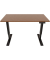 Schreibtisch E-StarterTech, elektrisch höhenverstellbar, 725-1145cm (H), 140x80cm (BxT), rechteckig, nussbaum / schwarz
