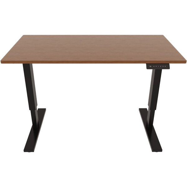 0796376506399 - Schreibtisch E-StarterTech elektrisch höhenverstellbar 725-1145cm (H) 140x80cm (BxT) rechteckig nussbaum   schwarz 07963765
