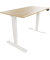 Schreibtisch E-StarterTech, elektrisch h&ouml;henverstellbar, 72,5-114,5cm (H), 140x80cm (BxT), rechteckig, eiche / wei&szlig;