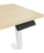 Schreibtisch E-StarterTech, elektrisch h&ouml;henverstellbar, 72,5-114,5cm (H), 140x80cm (BxT), rechteckig, ahorn / wei&szlig;