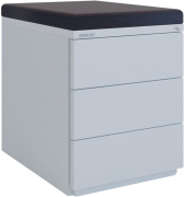 Sitzkissen magnetisch für Rollcontainer Note, H 50 x B 420 x T 565, schwarz