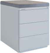 Sitzkissen magnetisch für Rollcontainer Note, H 50 x B 420 x T 565, grau