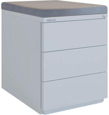 Sitzkissen magnetisch für Rollcontainer Note, H 50 x B 420 x T 565, grau