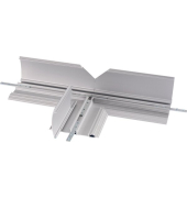 T-Verbindung 462, für Addit Kabelschutz, rutschfest, Aluminium, silber