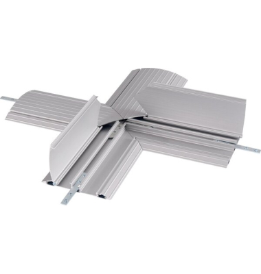 Kreuzverbinder 472 für Kabelschutz Addit, rutschfest, Aluminium, silber