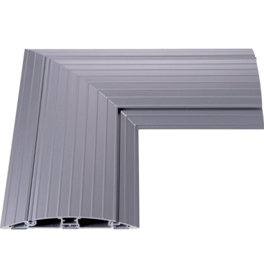 Eckverbindung 482, für Kabelschutz Addit, rutschfest, Aluminium, silber