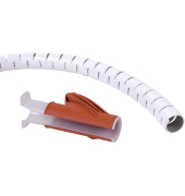 Kabelschlucker Addit 731, mit Einzugshilfe, ø 15 mm x 3 m, weiß
