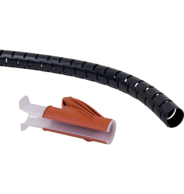 Kabelschlucker Addit 733, mit Einzugshilfe, ø 15 mm x 3 m, schwarz