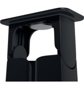 Magnetbefestigung 483 für Addit Kabelführung, 100% recyceltes PP, 1 Clip und 2 Magnete, schwarz