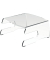 Monitorerhöhung Addit 100, bis 40 kg, 300 x 300 x 150 mm, Acryl, transparent