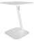 Computertisch Bento, höhenverstellbar 55,5cm (H), 48x48cm (BxT), quadratisch, weiß / weiß