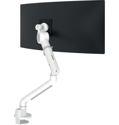 Monitorarm HD-82 für 1 Monitor, Vesa - Schnellverschluss, für Tischplatten von 14 bis 40 mm, Traglast max. 15 kg, weiß