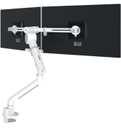 Monitorarm HD-84 für 2 Monitore, Vesa - Schnellverschluss, für Tischplatten von 14 bis 40 mm, Traglast max. 5,5 kg pro Monitor, 