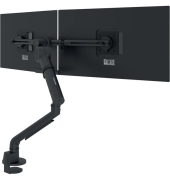 Monitorarm HD-84 für 2 Monitore, Vesa - Schnellverschluss, für Tischplatten von 14 bis 40 mm, Traglast max. 5,5 kg pro Monitor, 