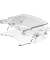 Monitorerhöhung Addit 570, bis 15 kg, 302 x 267 x 100 - 160 mm, Acryl, transparent