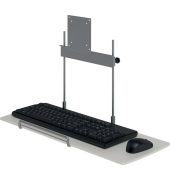 Tastur- und Mausablage Viewmate Option 582, höhenverstellbar, silber