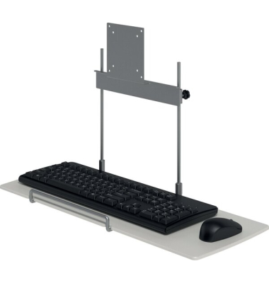 Tastur- und Mausablage Viewmate Option 582, höhenverstellbar, silber