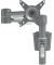 Monitorarm Viewmate Wand 042, verstellbar, bis 15 kg pro Monitor, Stahl, silber