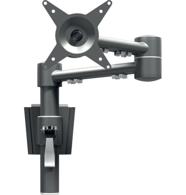 Monitorarm Viewmate Wand 052, verstellbar, bis 15 kg pro Monitor, Stahl, silber