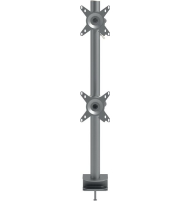 Monitorarm Viewmate Schreibtisch 672, verstellbar, bis 15 kg pro Monitor, Stahl, silber