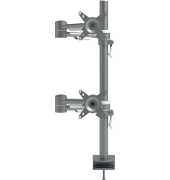 Monitorarm Viewmate Schreibtisch 682, verstellbar, bis 15 kg pro Monitor, Stahl, silber