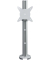 Monitorarm Viewlite Schreibtisch 102, höhenverstellbar, bis 8 kg, Aluminium, silber