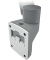 Monitorarm Viewlite Wand 312, Tiefeneinstellung gekuppelt, bis 8 kg pro Monitor, Aluminium, silber