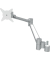 Dual-Monitorarm Viewmate Option 602, Set aus Monitorarm Viewlite plus und Adapter, silber