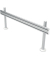 Schienensystem Viewlite Schreibtisch 702, bis 3 Geräte bis 8 kg, silber