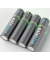 Akku AAA, 900 mWh 1,5 Volt, 600 mAh, wiederaufladbare Lithium Ionen Batterien, inklusive Reiseetui, 4 Stück