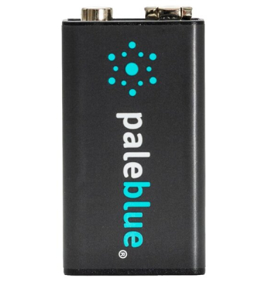 Akku 9V, 4500 mWh, 9Volt, 500 mAh, wiederaufladbare Lithium Ionen Batterien, inklusive Reiseetui, 2 Stück
