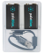 Akku 9V, 4500 mWh, 9Volt, 500 mAh, wiederaufladbare Lithium Ionen Batterien, inklusive Reiseetui, 2 Stück