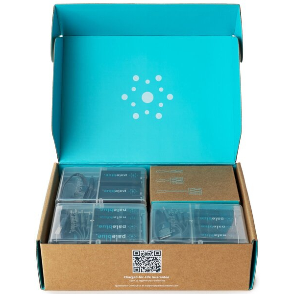0860007107696 - Akku Set Home Conversion Kit wiederaufladbare Lithium Ionen Batterien 4x 9V 4x D  12x AA 8x AAA 2x Ladekabel aufladen mi