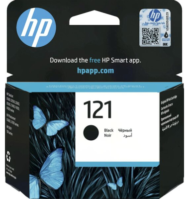 Tintenpatrone 121, für HP-Drucker, ca. 200 Seiten, schwarz