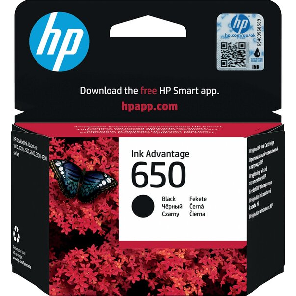 0886112545987 - CZ101AE 650 Druckkopfpatrone schwarz 360 Seiten ISO IEC 24711 135ml für DeskJet 2515 DeskJet 2515