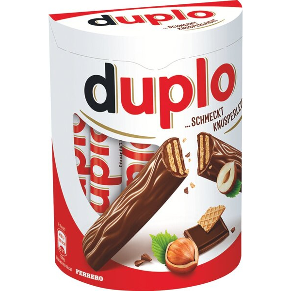 4255704328868 - Duplo das Original 10 Riegel mit Waffel Nugatcremefüllung und Schokoladen-Überzug 4255704328868 Ferrero