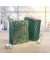 Geschenktasche Small, Golden ornaments on green, matte Oberfläche, mit Folienveredelung, Maße: 180 x 230 x 100 mm