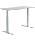 Schreibtisch FLEX MODUL, elektrisch h&ouml;henverstellbar, 60,5-125,5cm (H), 200x80cm (BxT), rechteckig, lichtgrau / silber